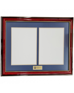 Double Degree Frame - Timber/Gold Trim