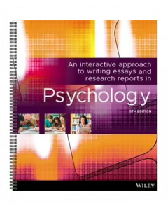 An Interactive Approach Writing Essays Research Reports in Psychology 5th edition