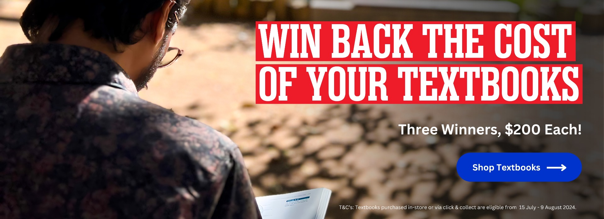 Win Back the Cost of Your Textbooks Banner